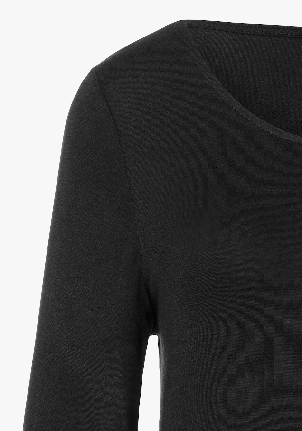 LASCANA Langarmshirt - schwarz