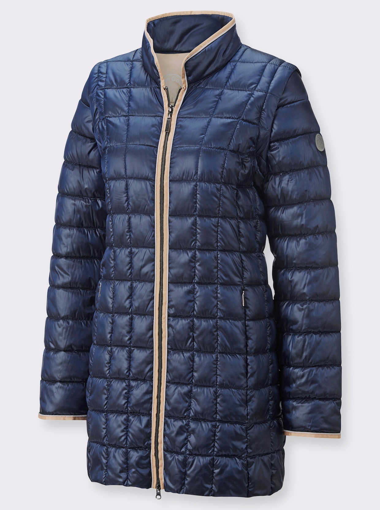 Green Goose Lange jas - marine