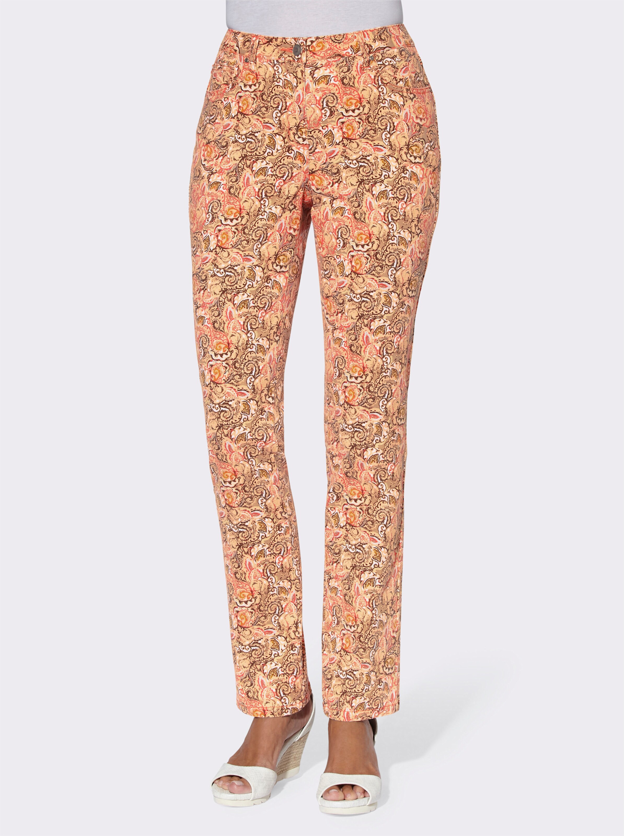 Jeans in apricotbraunbedruckt Witt