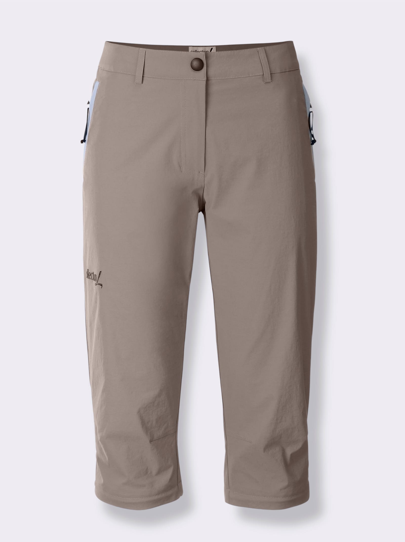 Zip-off-Hose mit 2 Tragevarianten - taupe