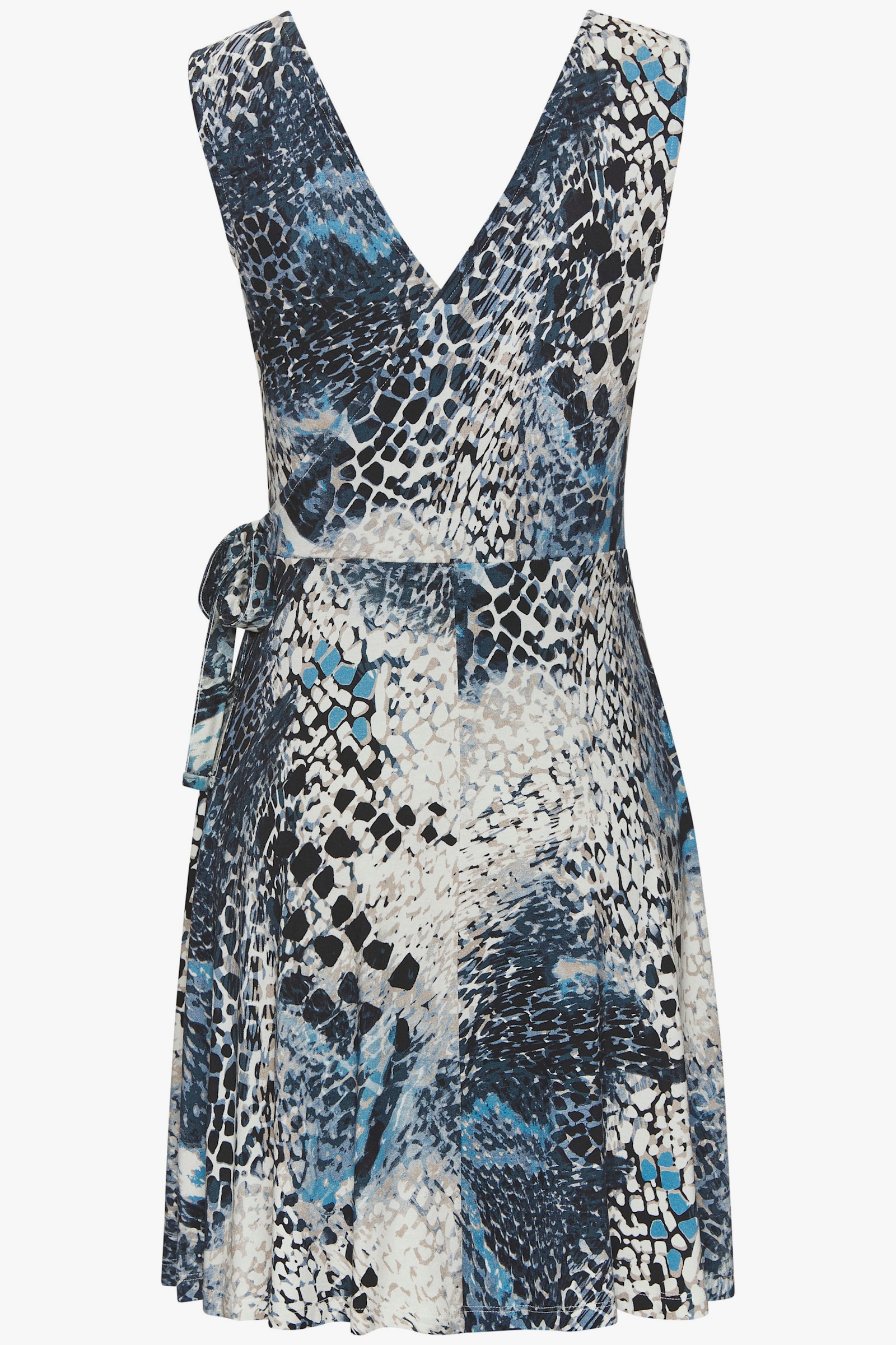 LASCANA Robe en jersey - bleu imprimé