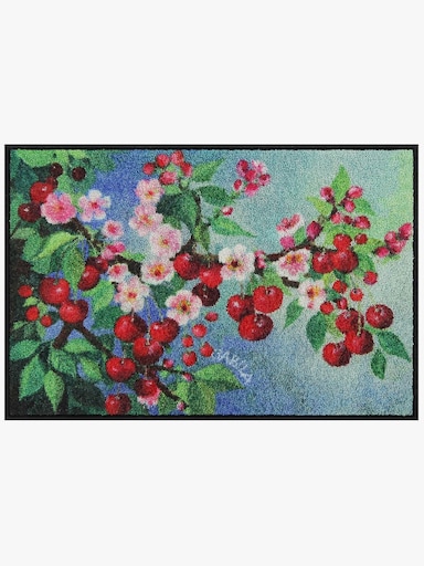 Salonloewe Fußmatte - bleu-rot-bedruckt