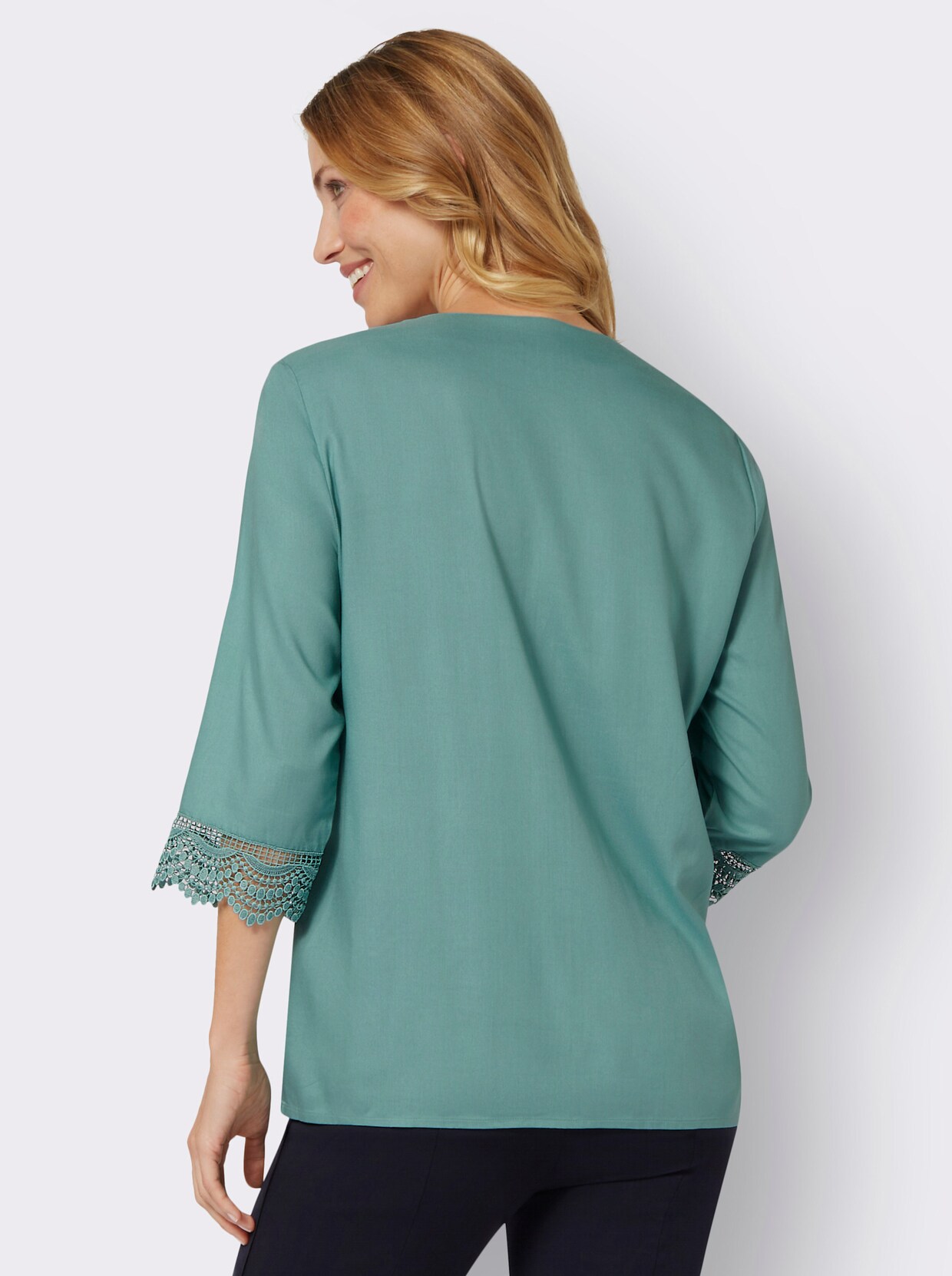 Comfortabele blouse - salie