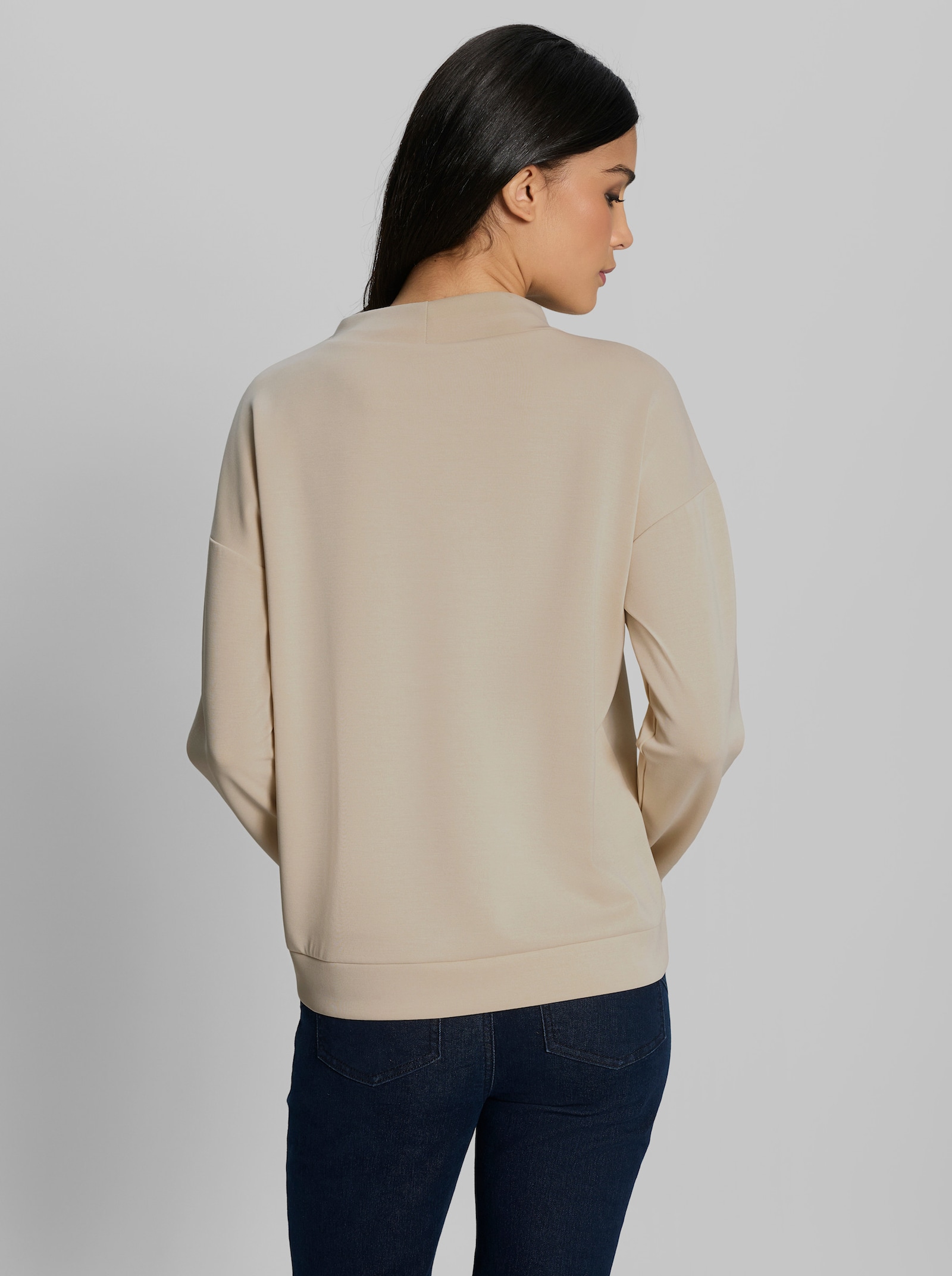 heine Sweatshirt mit Pailletten - sand