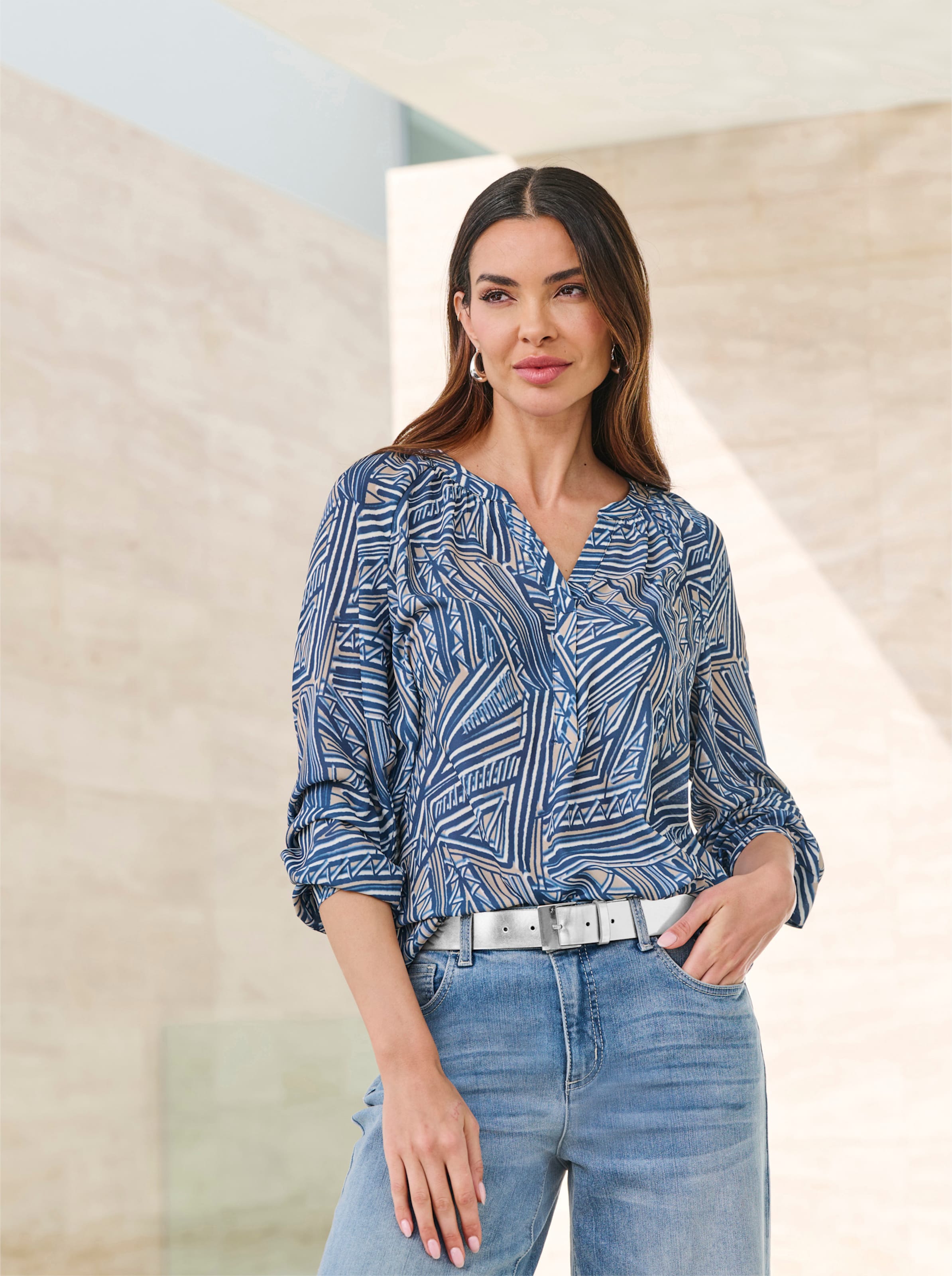Druckbluse