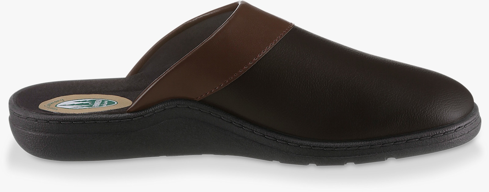 Pantoffel aus Leder - braun