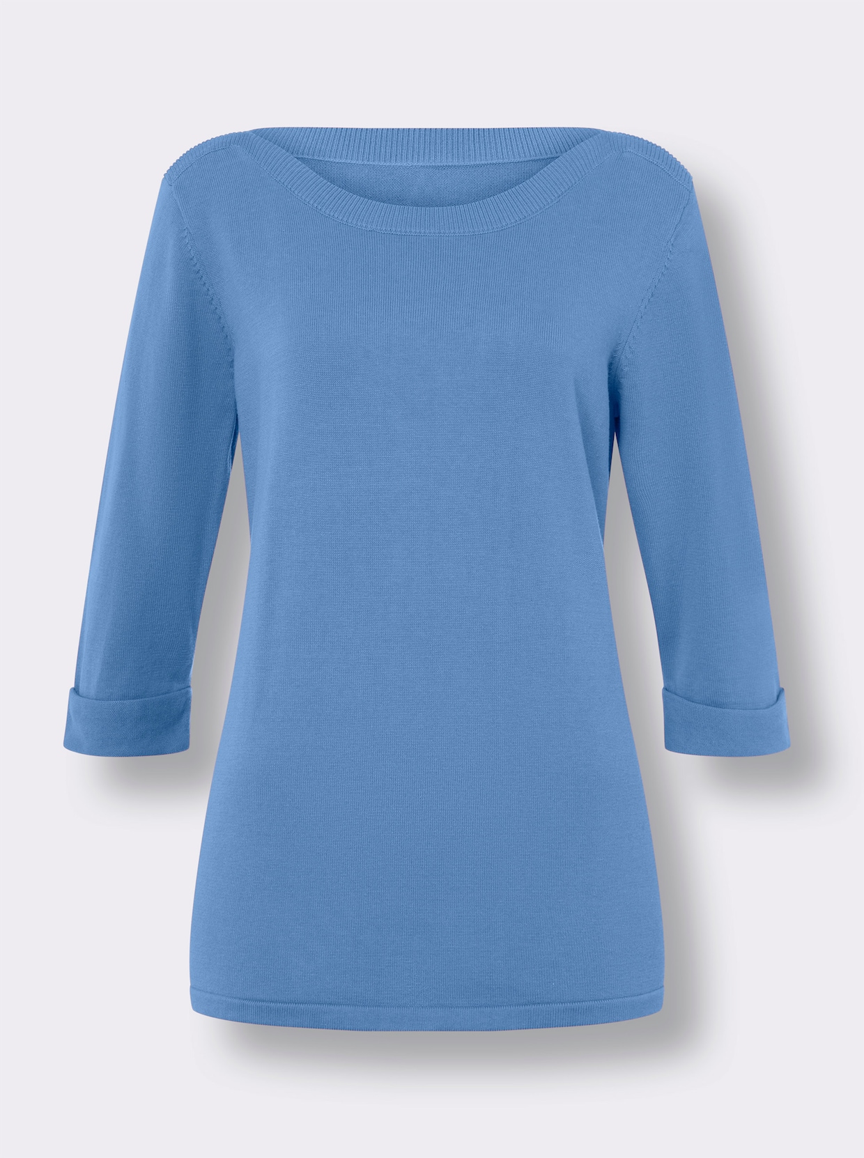 3/4 Arm-Pullover - himmelblau