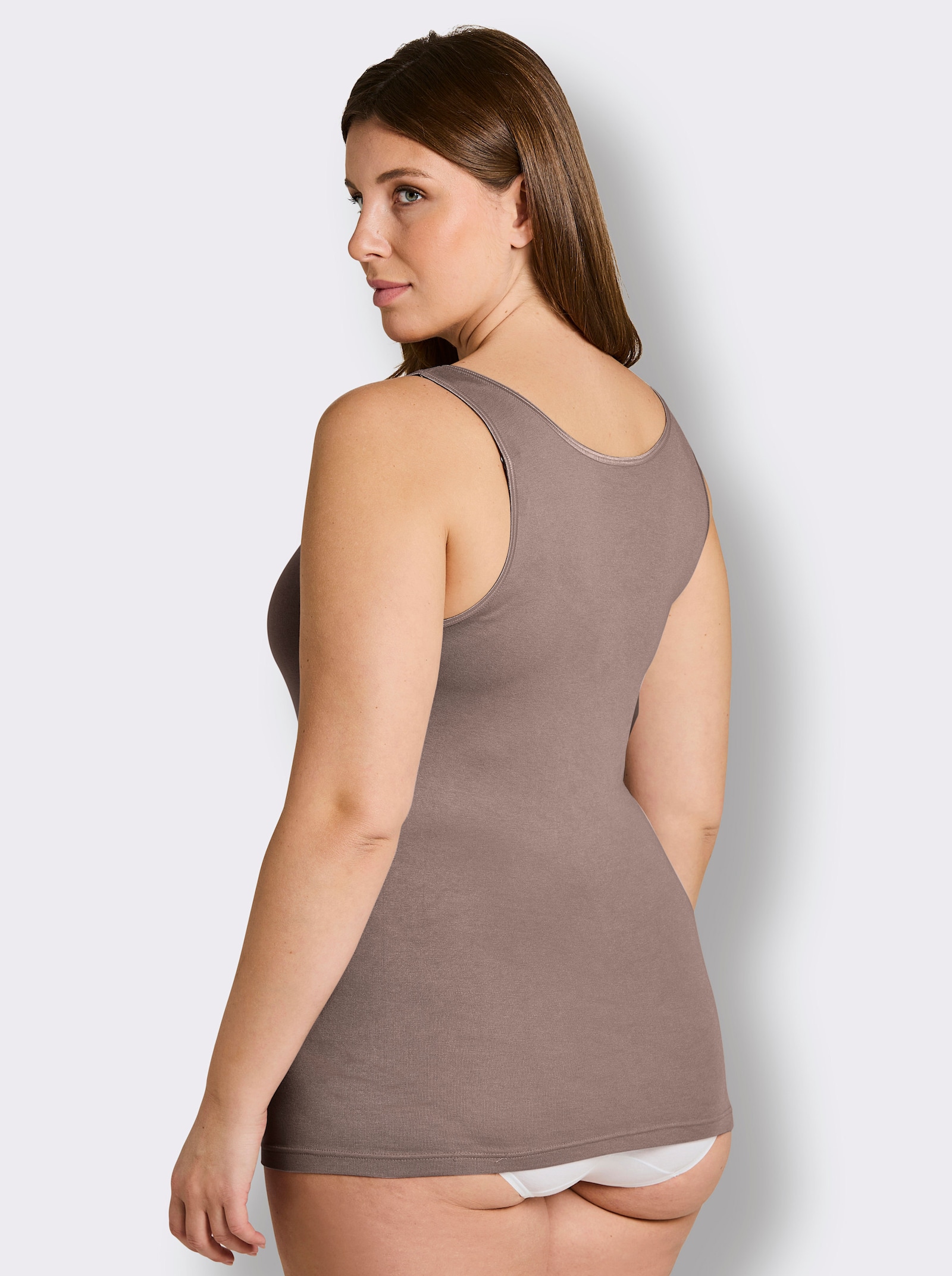 wäschepur Achselhemd in Modal-Qualität - taupe