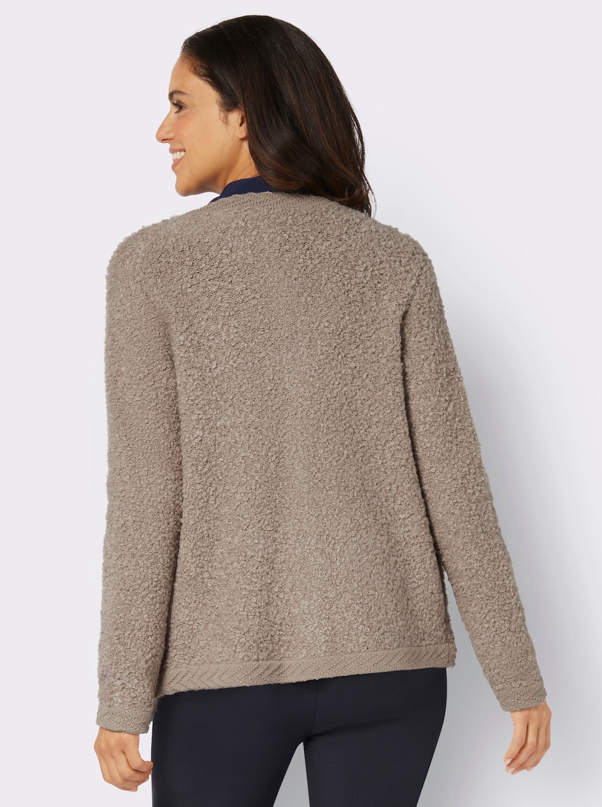 Strickjacke - beige