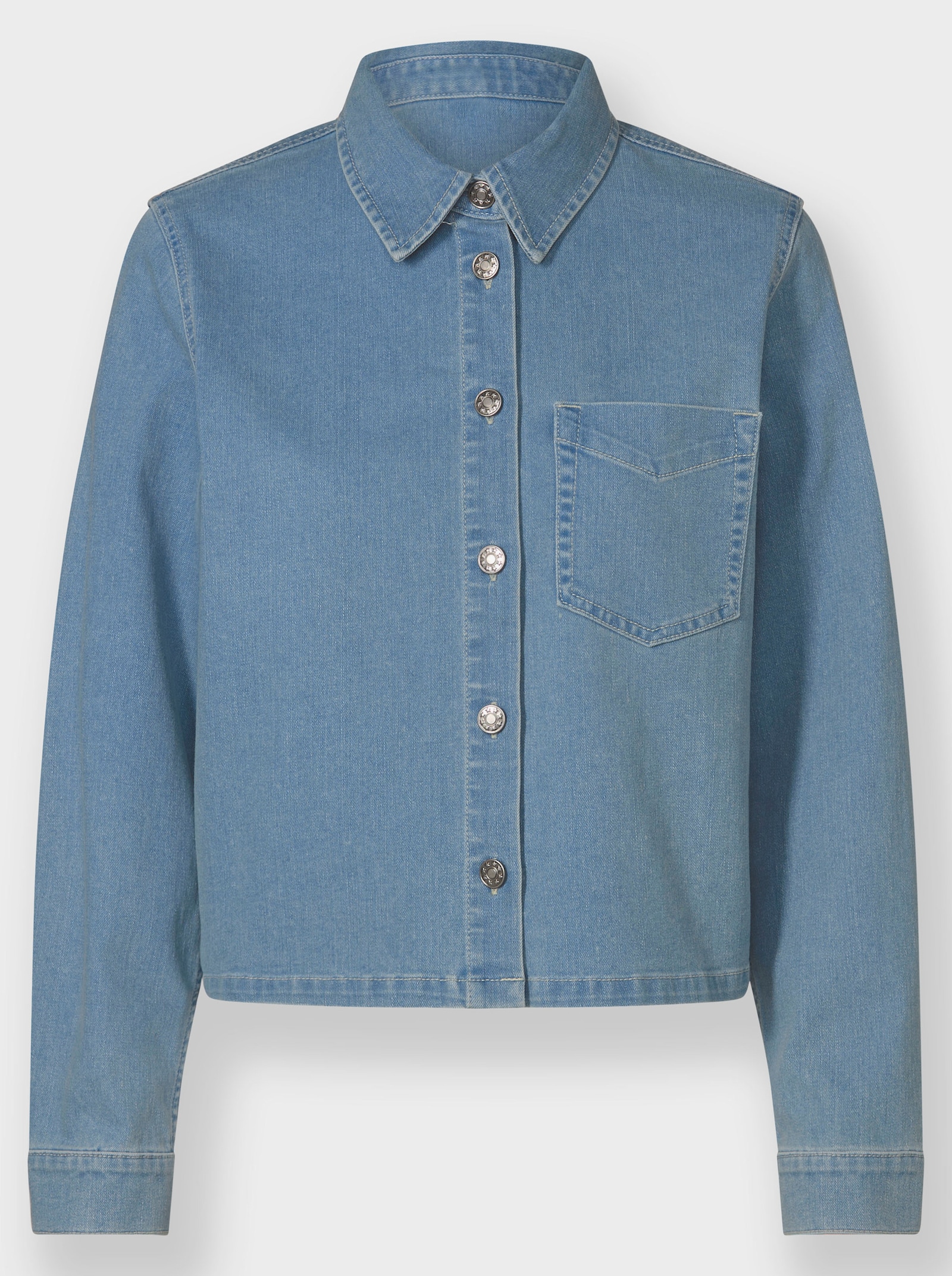 heine Jeansbluse in verkürzter Form - blue-bleached