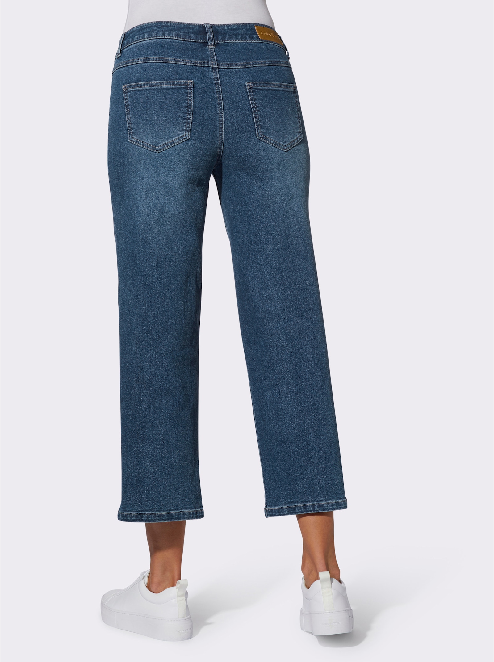 Culotte in Denim-Qualität - blue-stone-washed