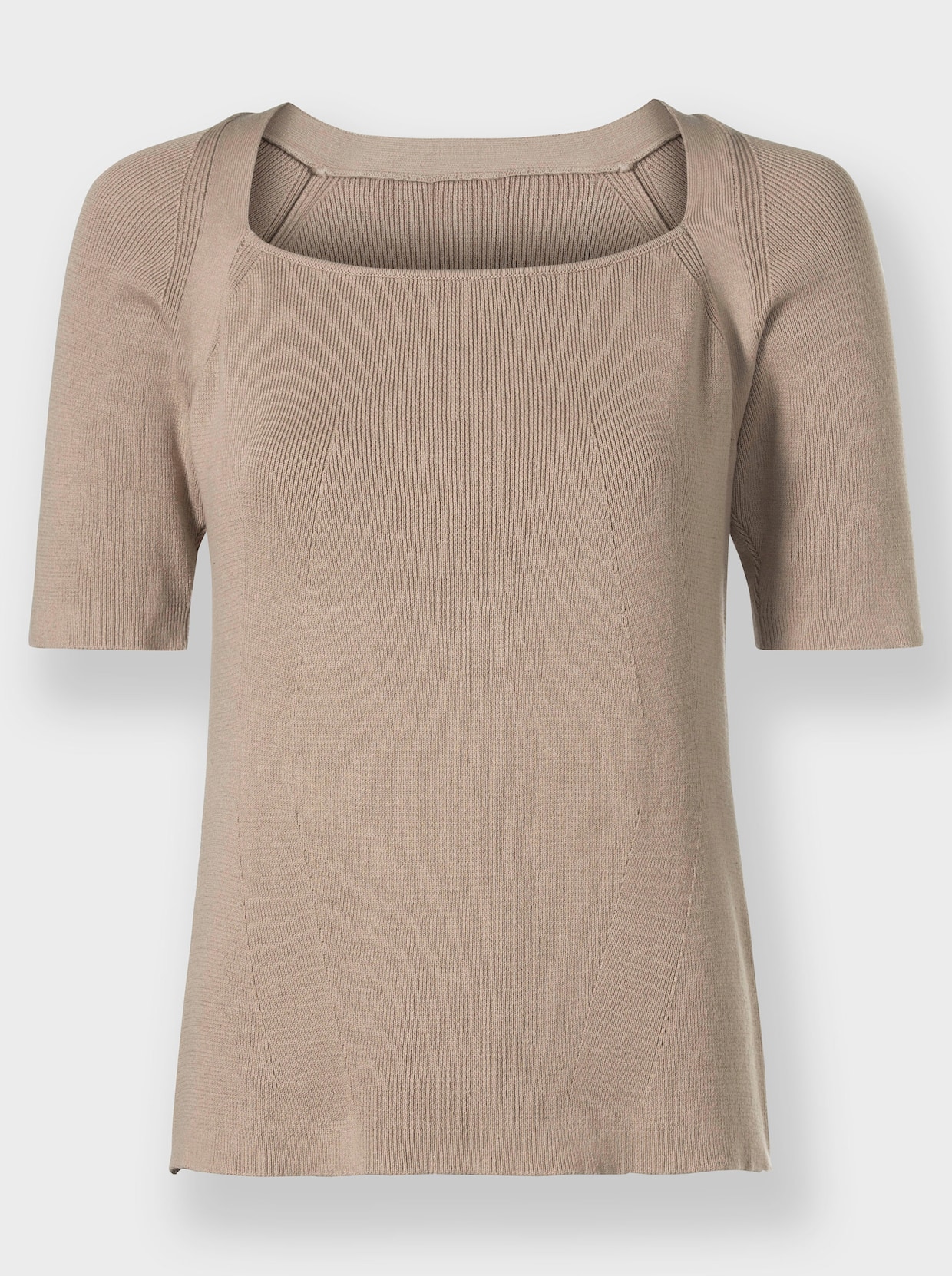 heine Pullover met korte mouwen - sesam
