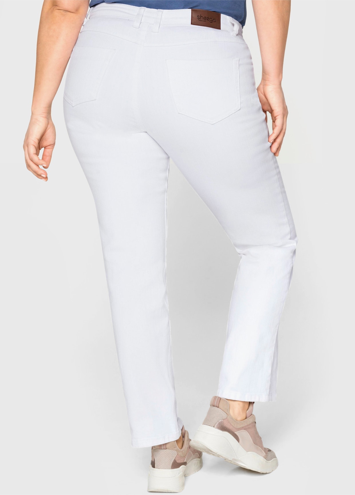 sheego Gerade Jeans - white denim