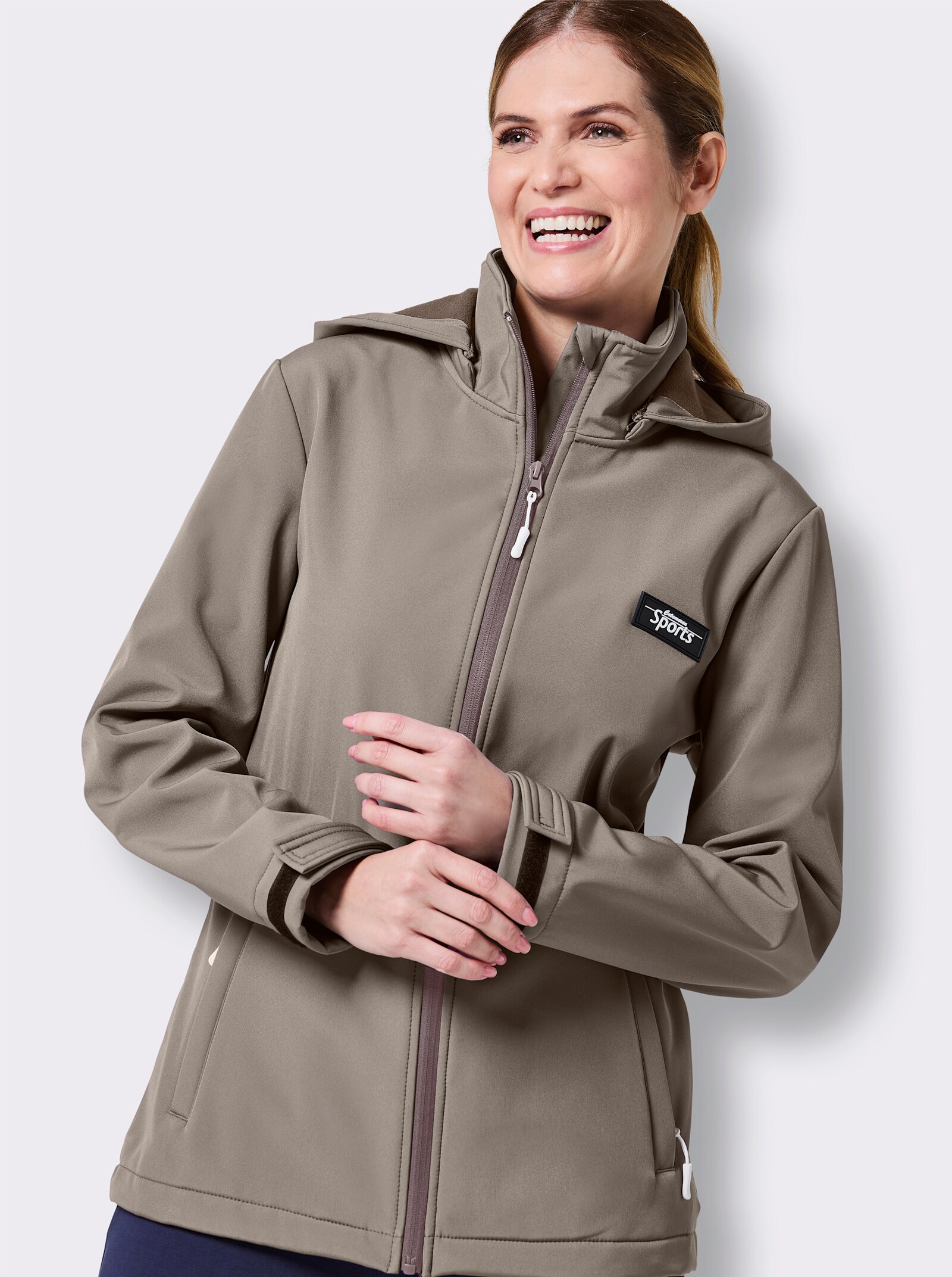 Catamaran Sports Funktionsjacke mit Fleece-Innenseite - taupe