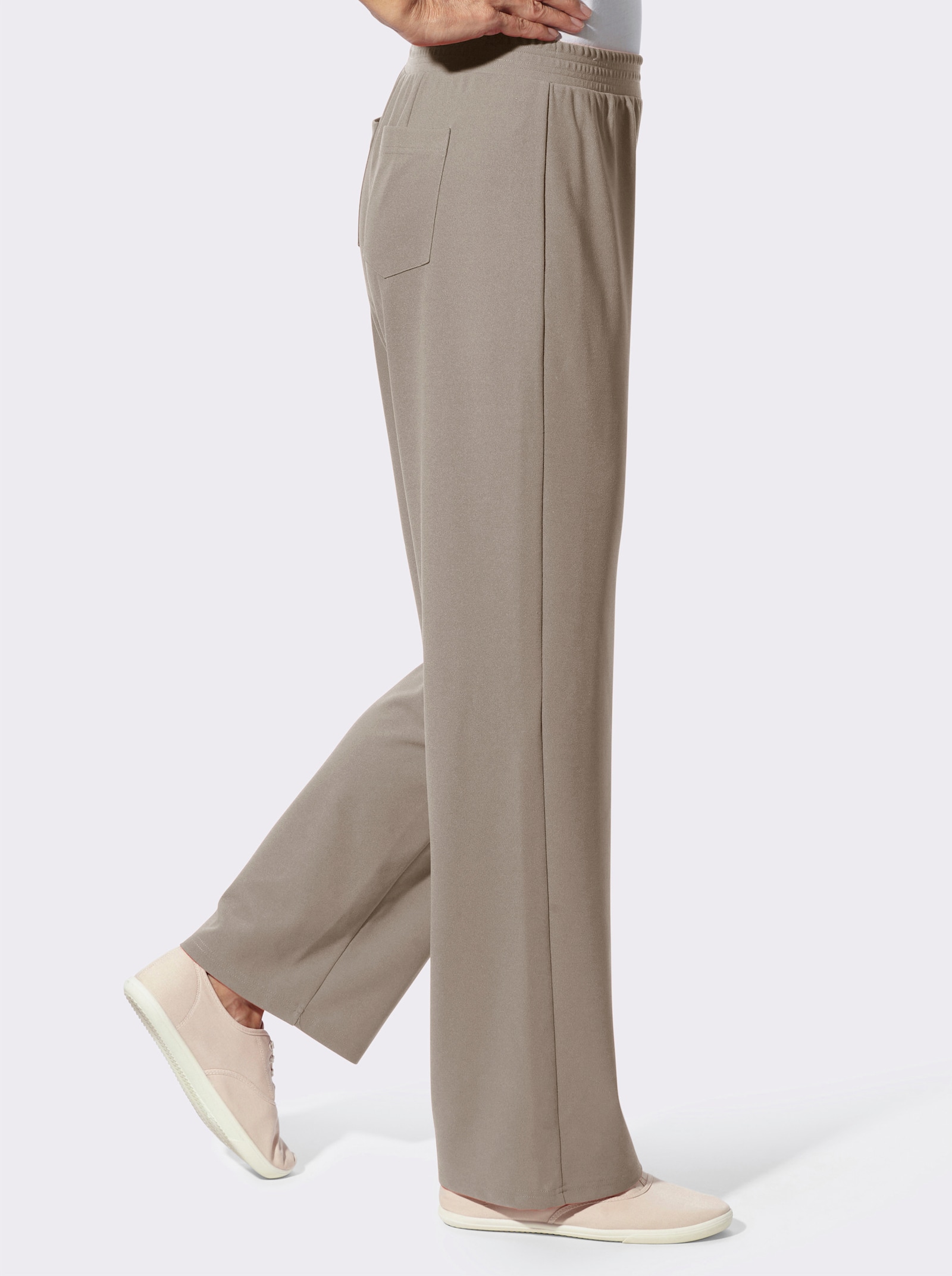 Schlupfhose in weiter Form - sesam