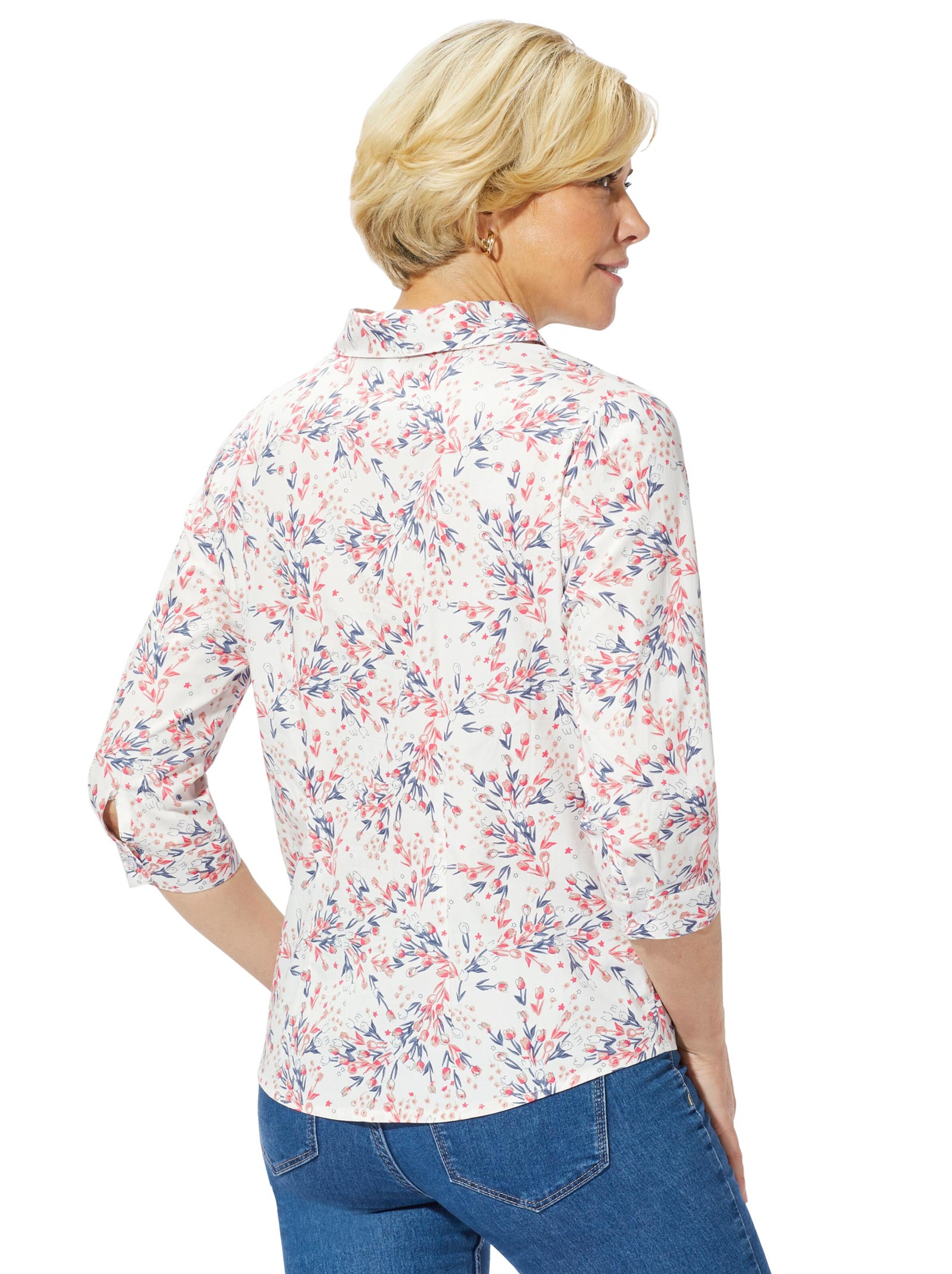 Bluse - koralle-bedruckt