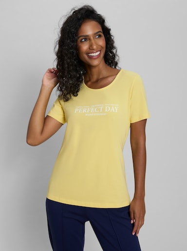heine Shirt mit Schriftzug - zitrone