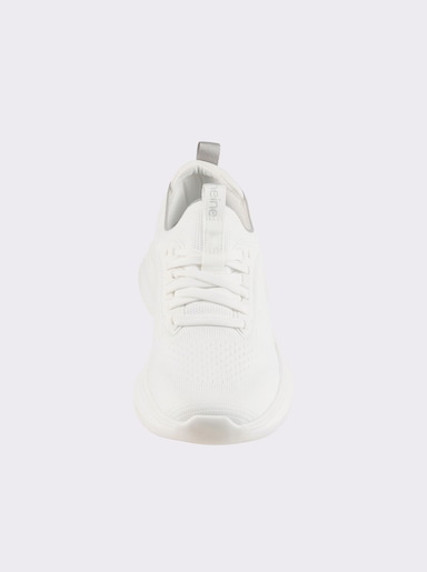 heine Sneaker aus Textilstrick - weiß