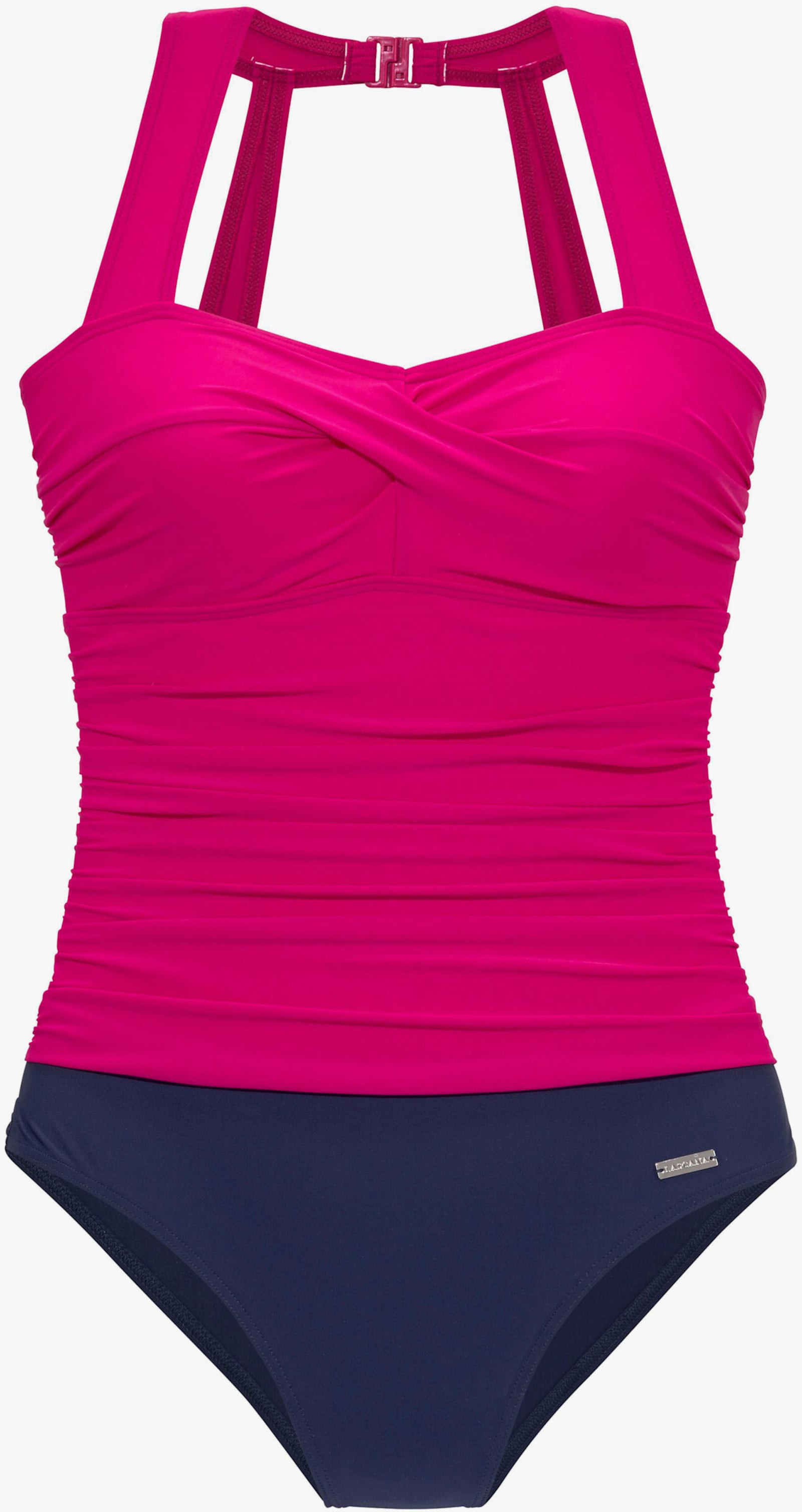 LASCANA Badpak - bessenrood/marine