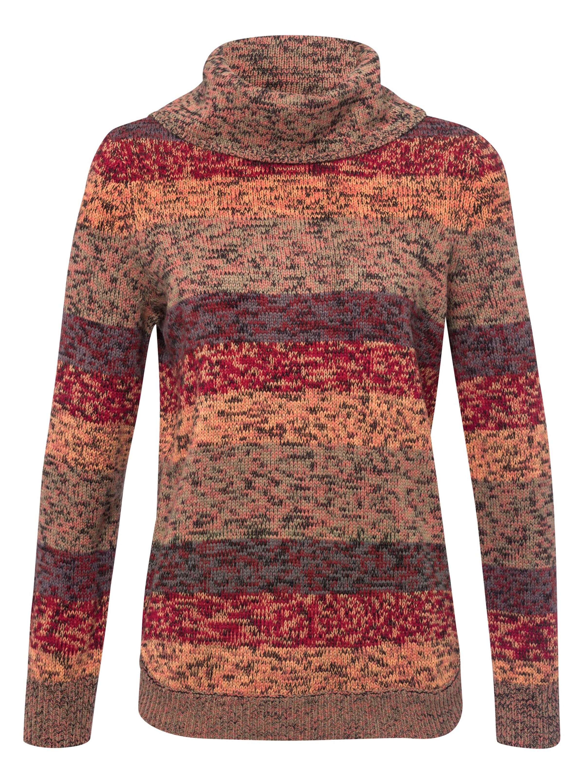 Pullover - braun-meliert