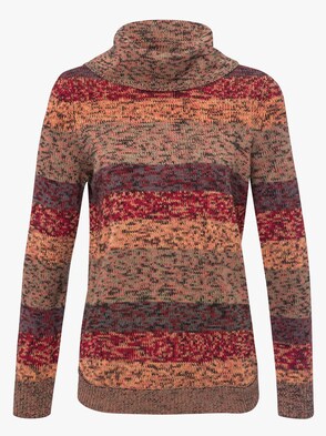 Pullover - braun-meliert