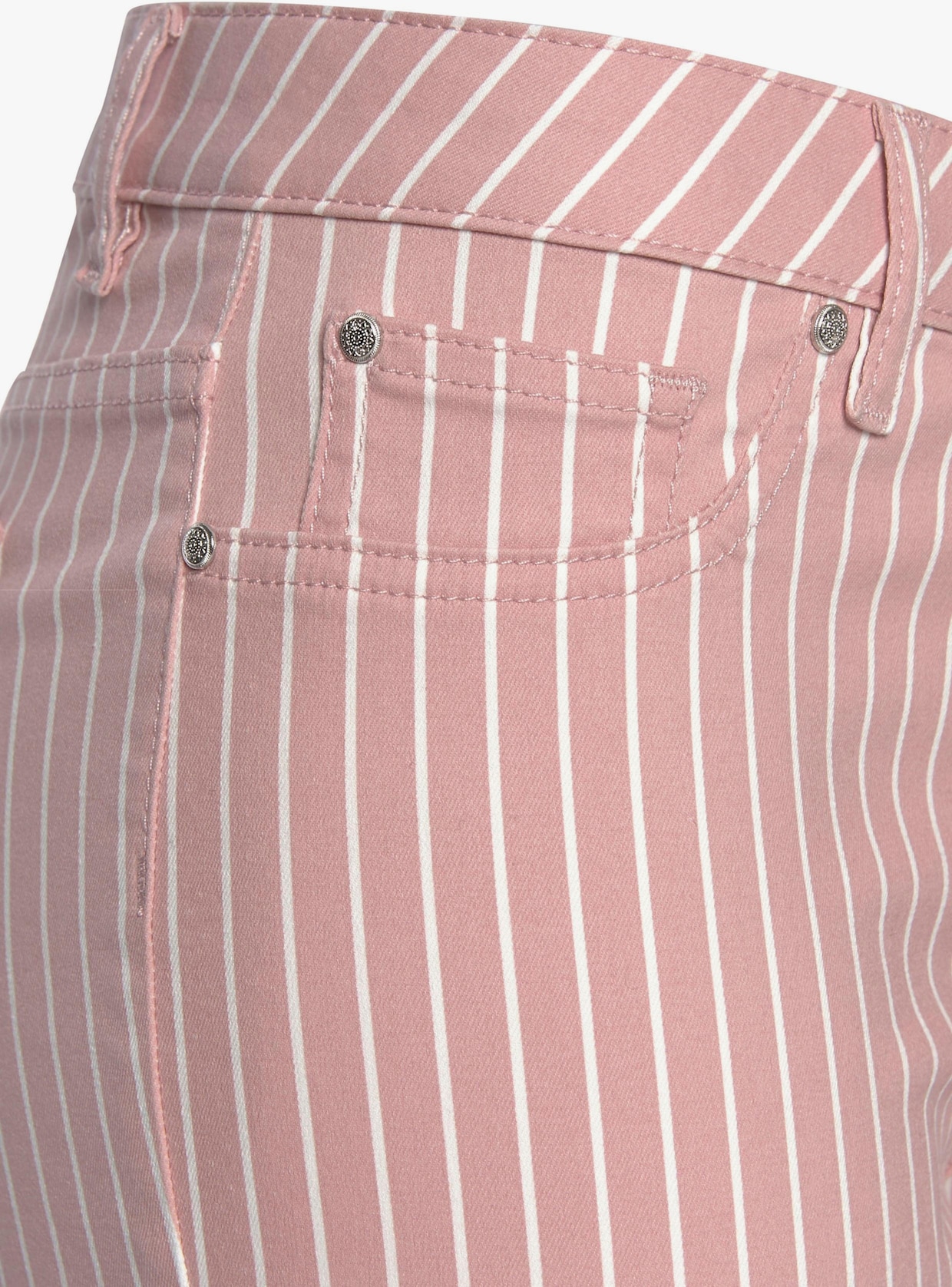 LASCANA Jegging 7/8 - mauve-blanc à rayures