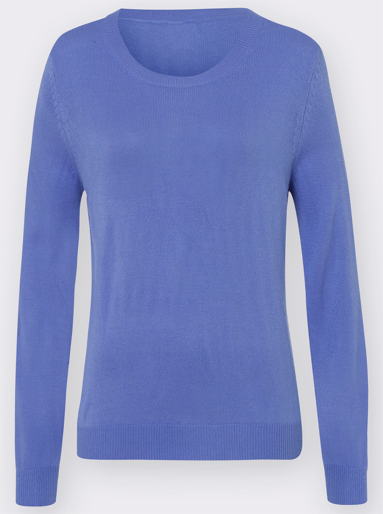 Pullover met ronde hals - bleu