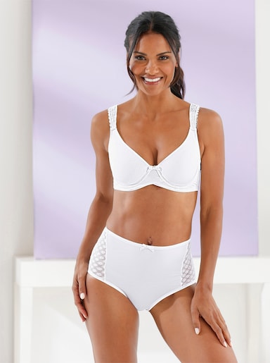 wäschepur Soutien-gorge à coques avec armatures - blanc