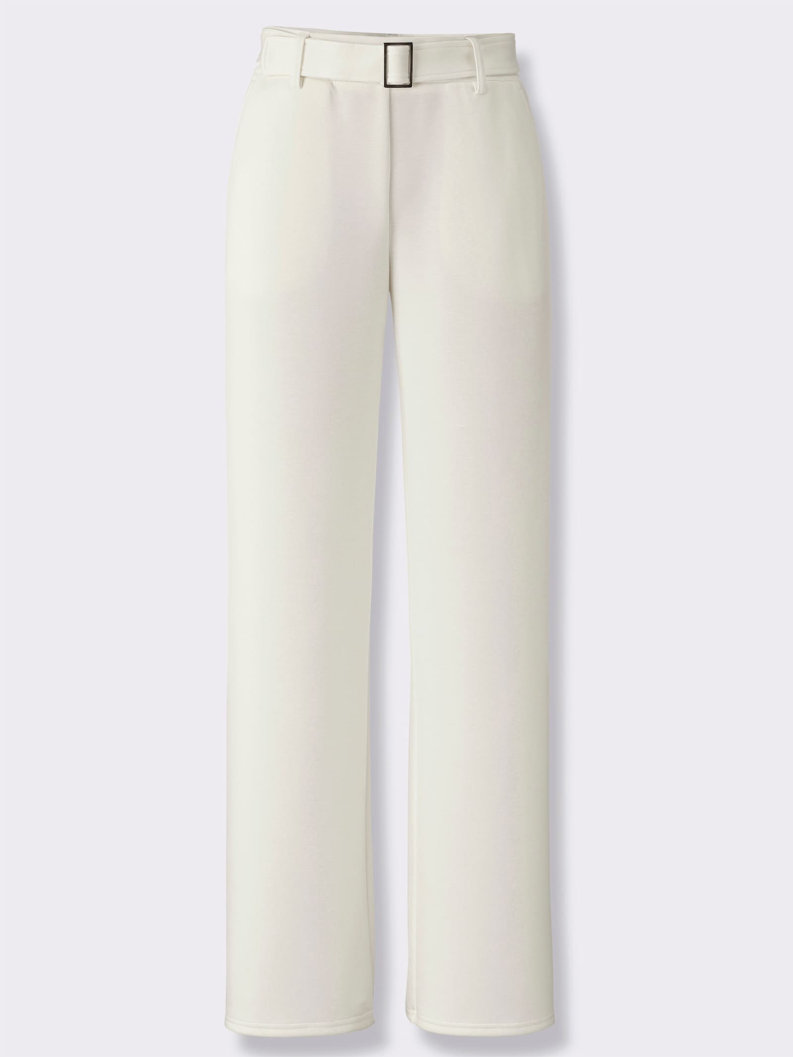 heine Jerseyhose mit Gürtel - ecru