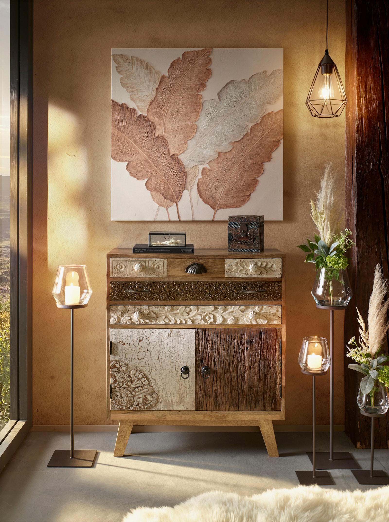 heine home Commode - bruin/naturel