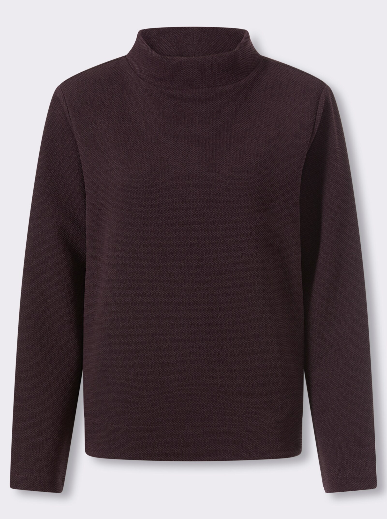 heine Sweatshirt in Melange-Optik - burgund