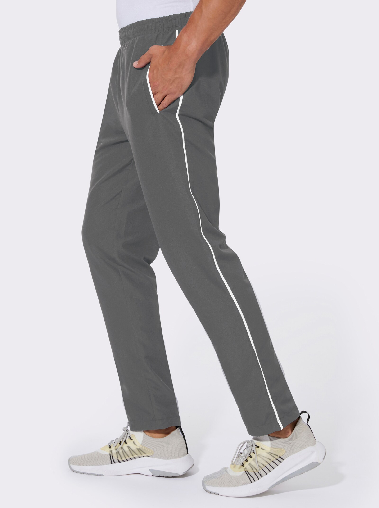 Freizeithose mit Dehnbund - anthrazit