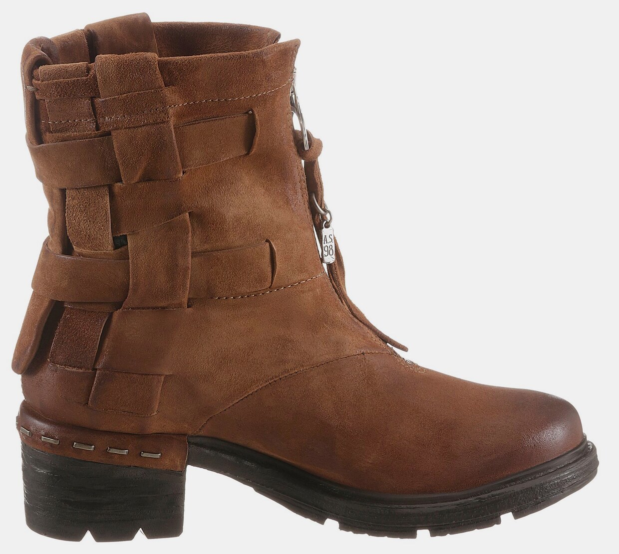 A.S.98 Stiefelette - cognac-used
