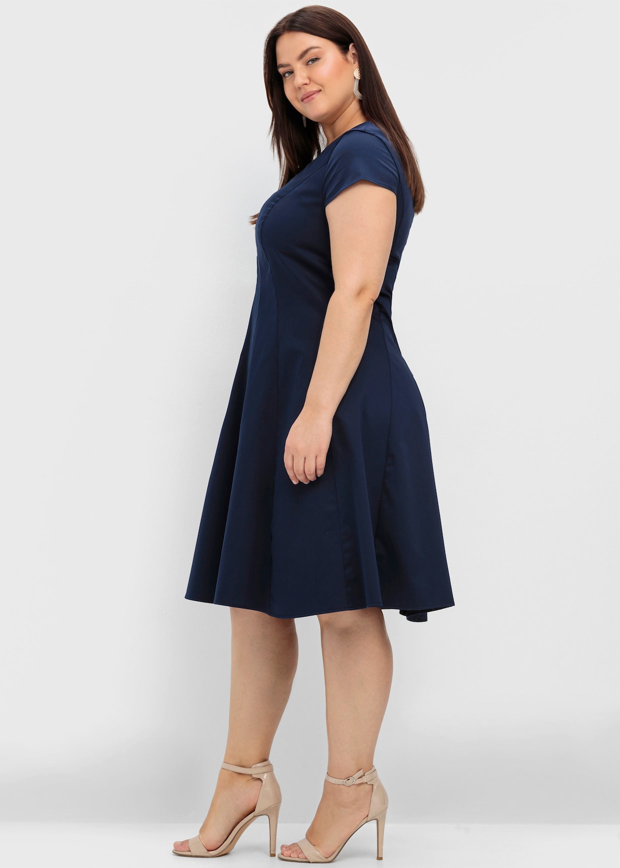 sheego Cocktailkleid - marine