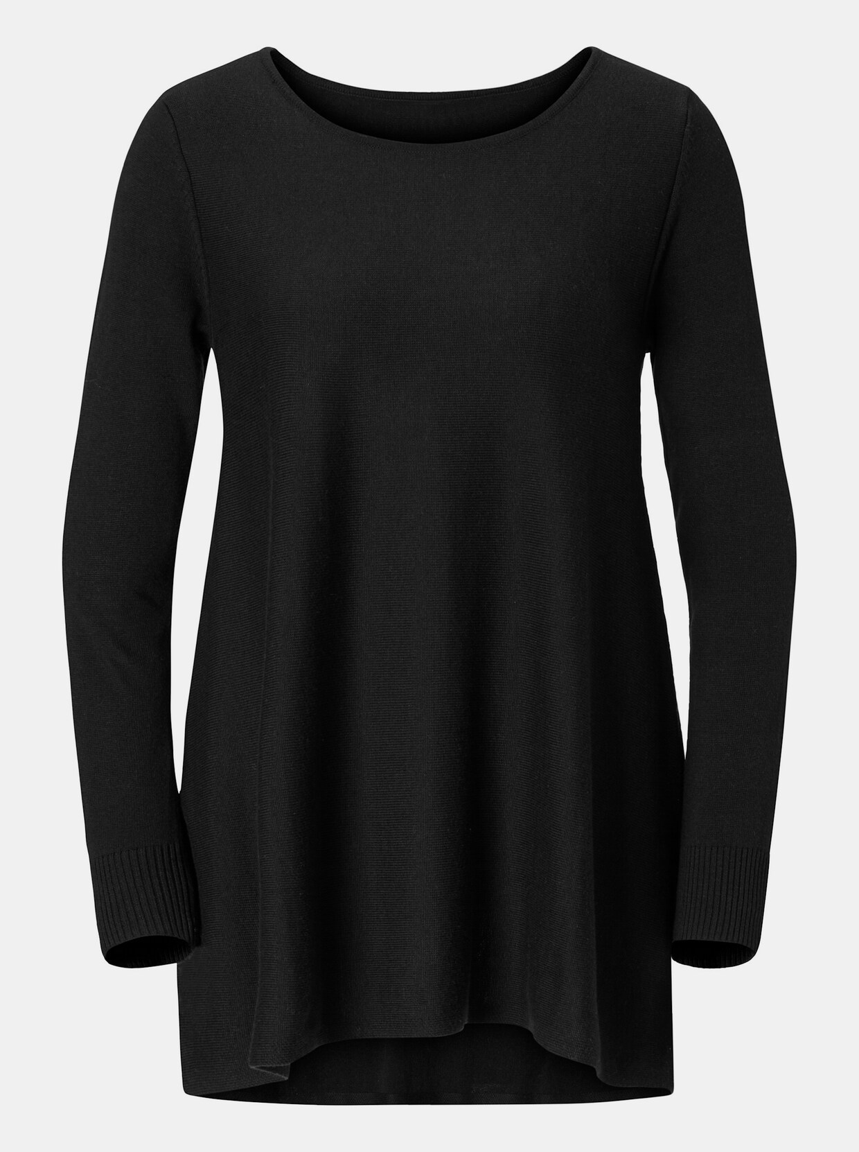 Pullover met ronde hals - zwart