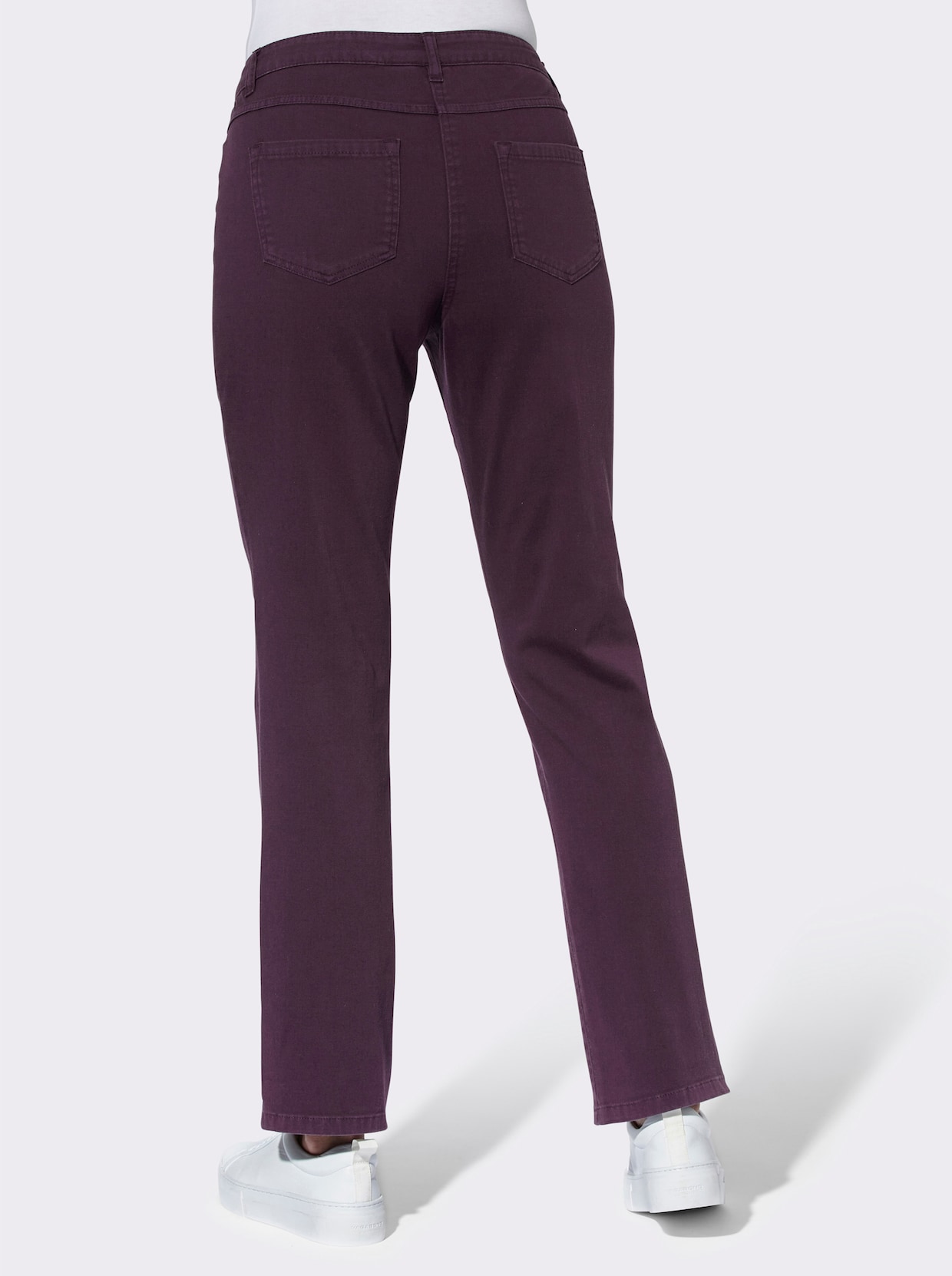 Strečové kalhoty - lilková
