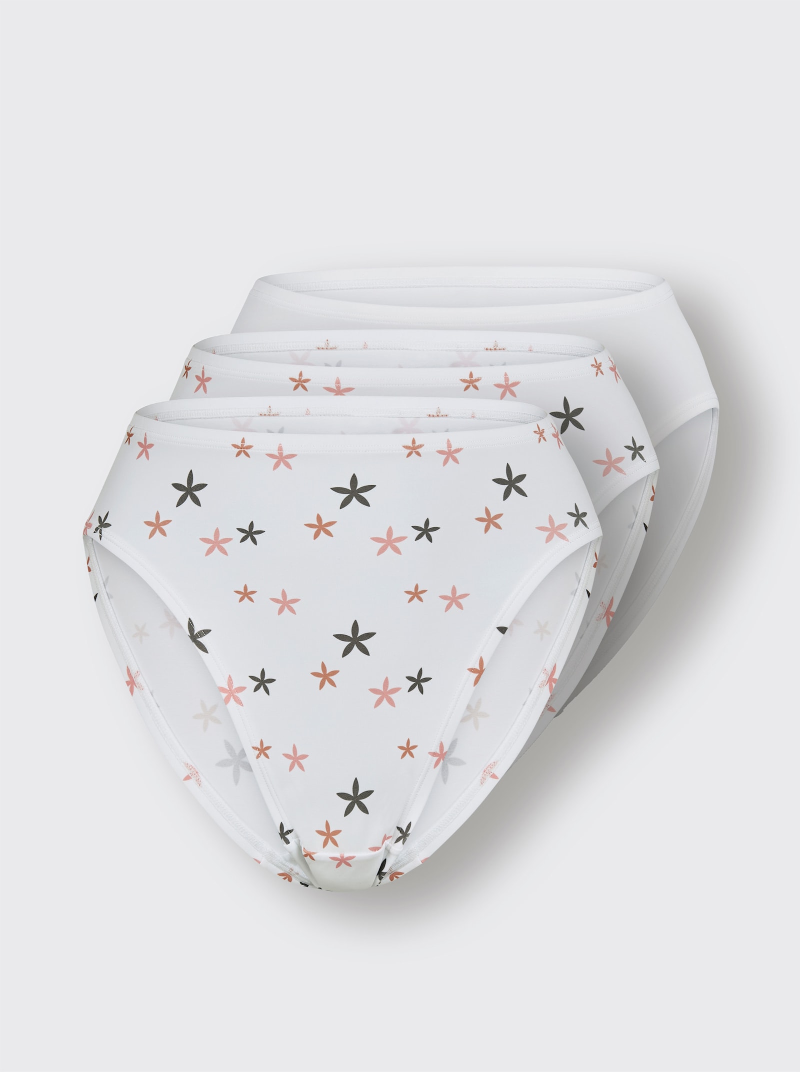 Jazzpants - 2x weiß-bedruckt + 1x weiß