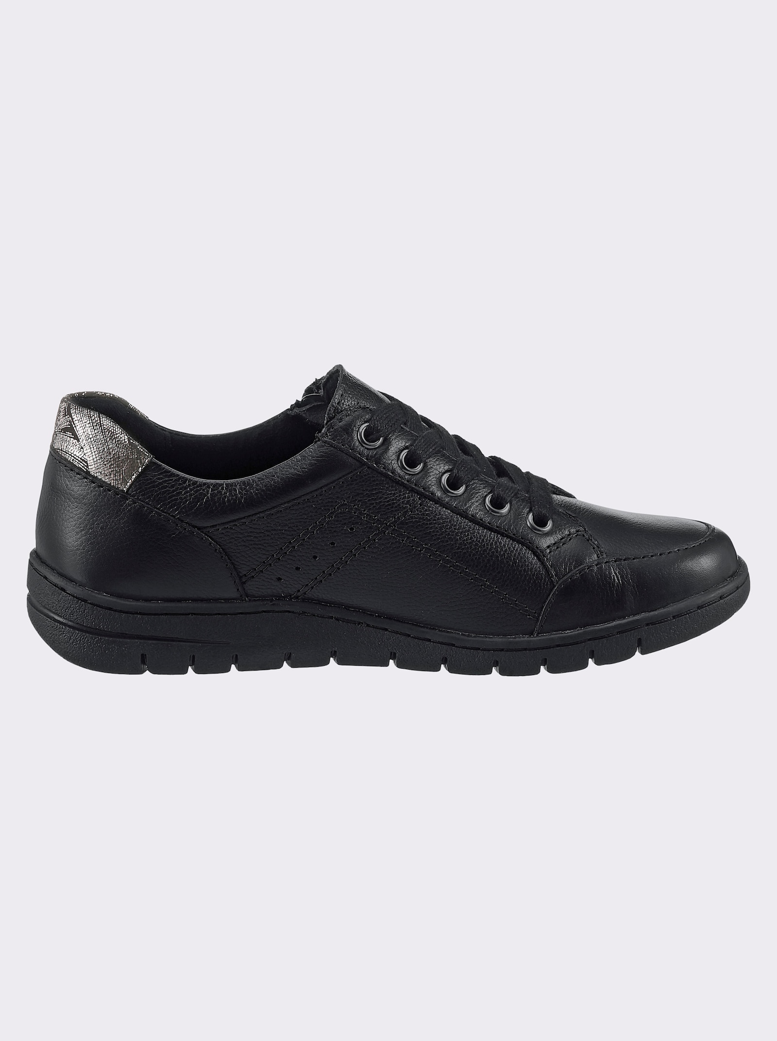 airsoft modern+ Veterschoen met verwisselbaar voetbed, leer - zwart