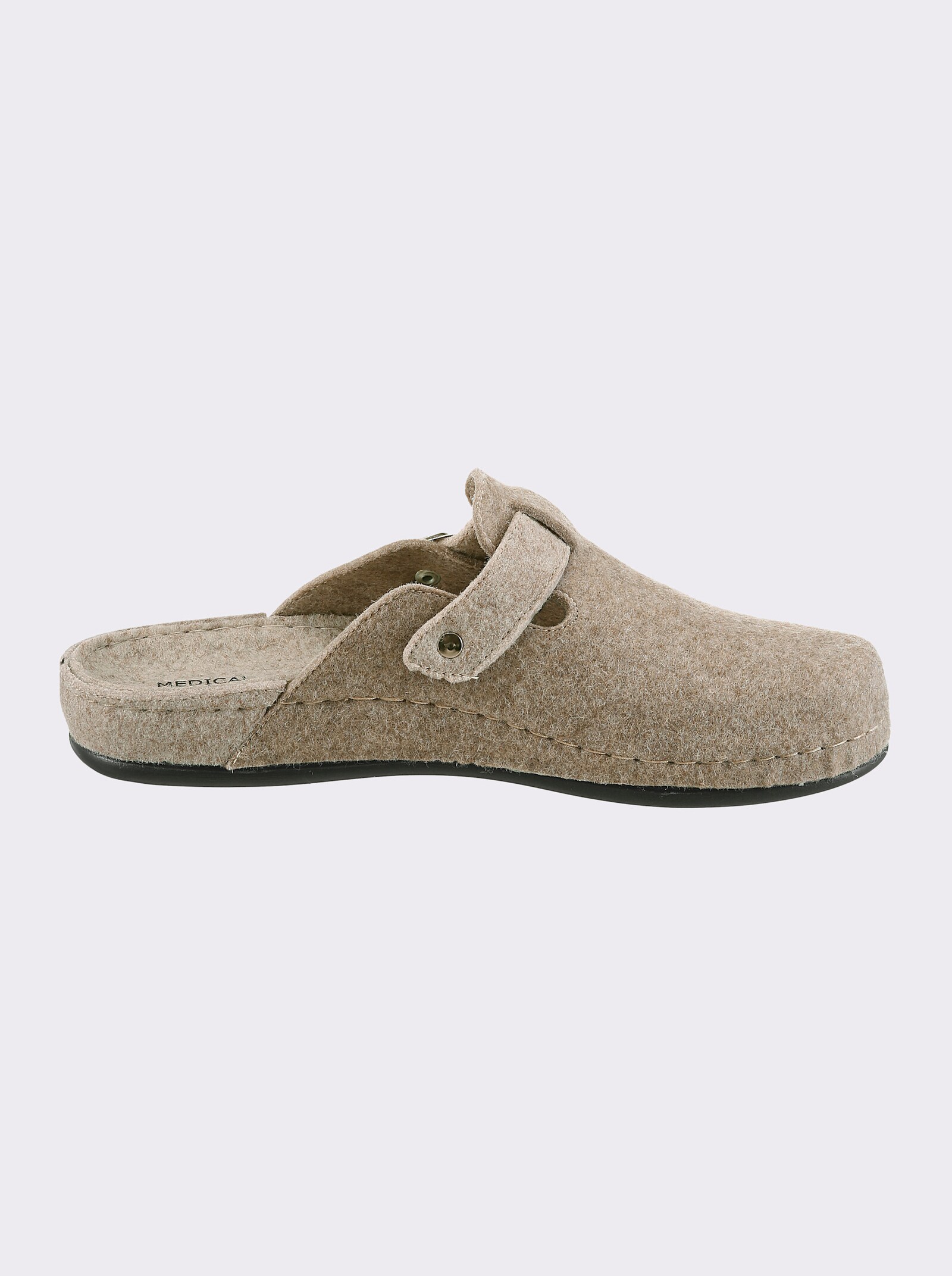 Pantoffel Innensohle aus Wolle - beige
