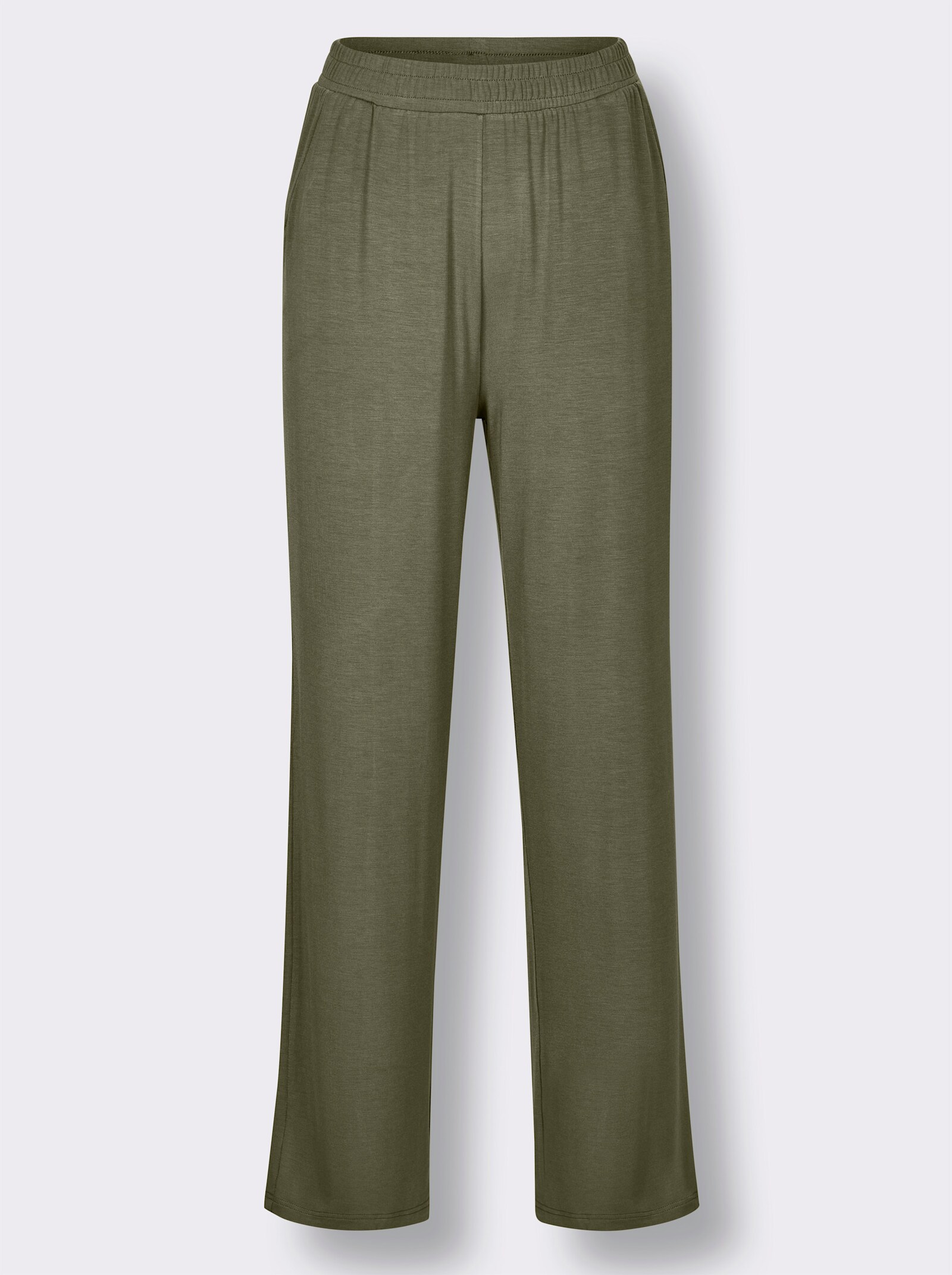 feel good Hosen - khaki + dunkeltaupe
