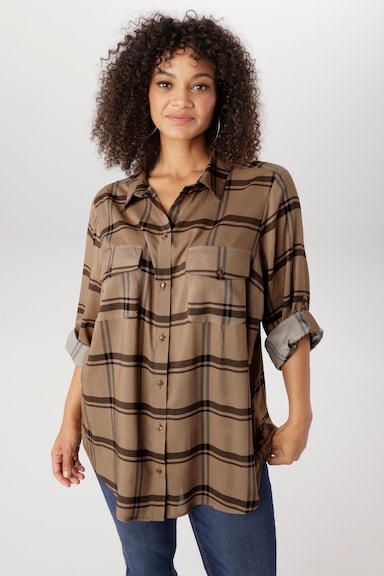 Aniston PLUS Karobluse - beige-kariert