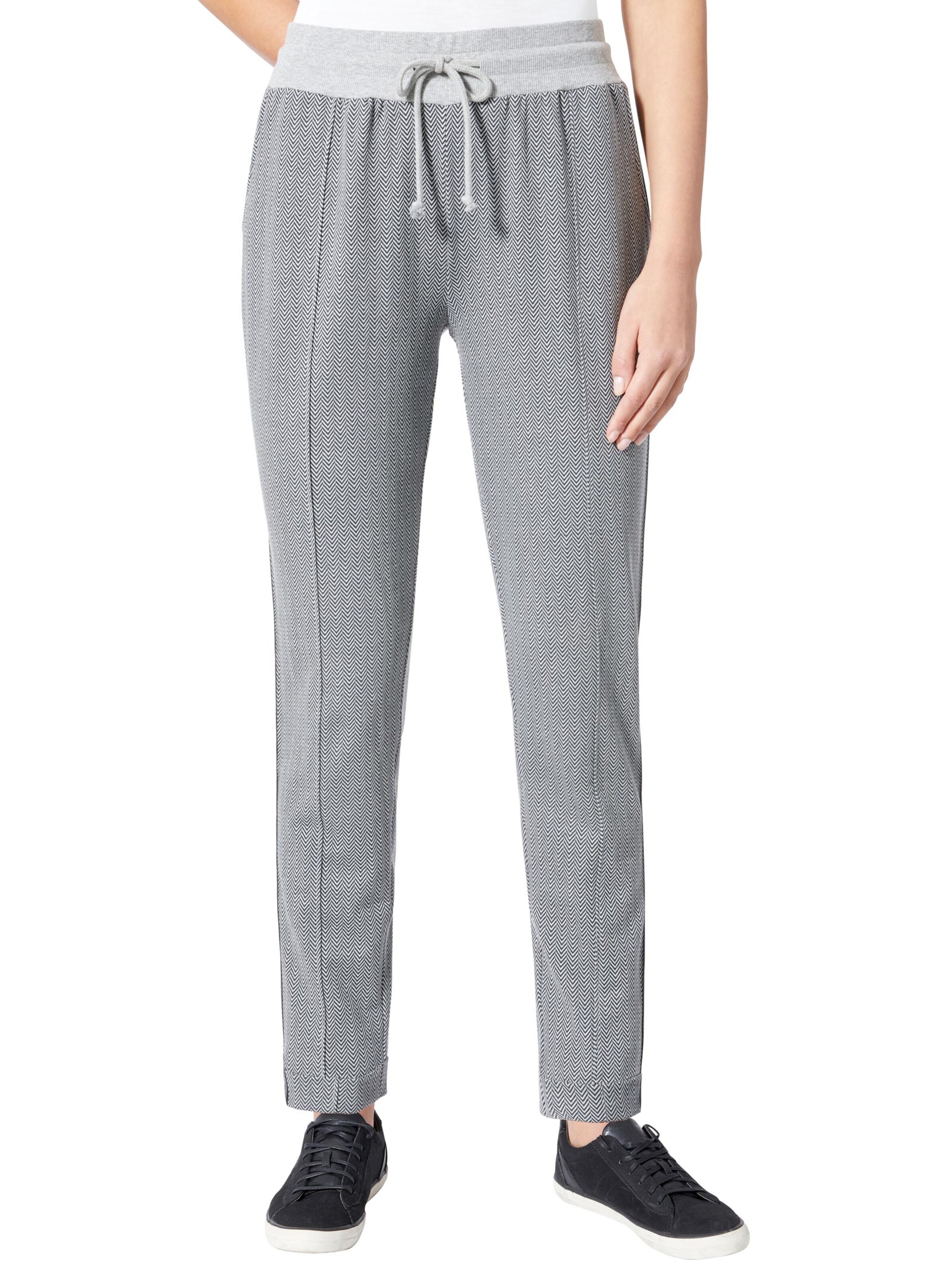 Hose - grau-gemustert