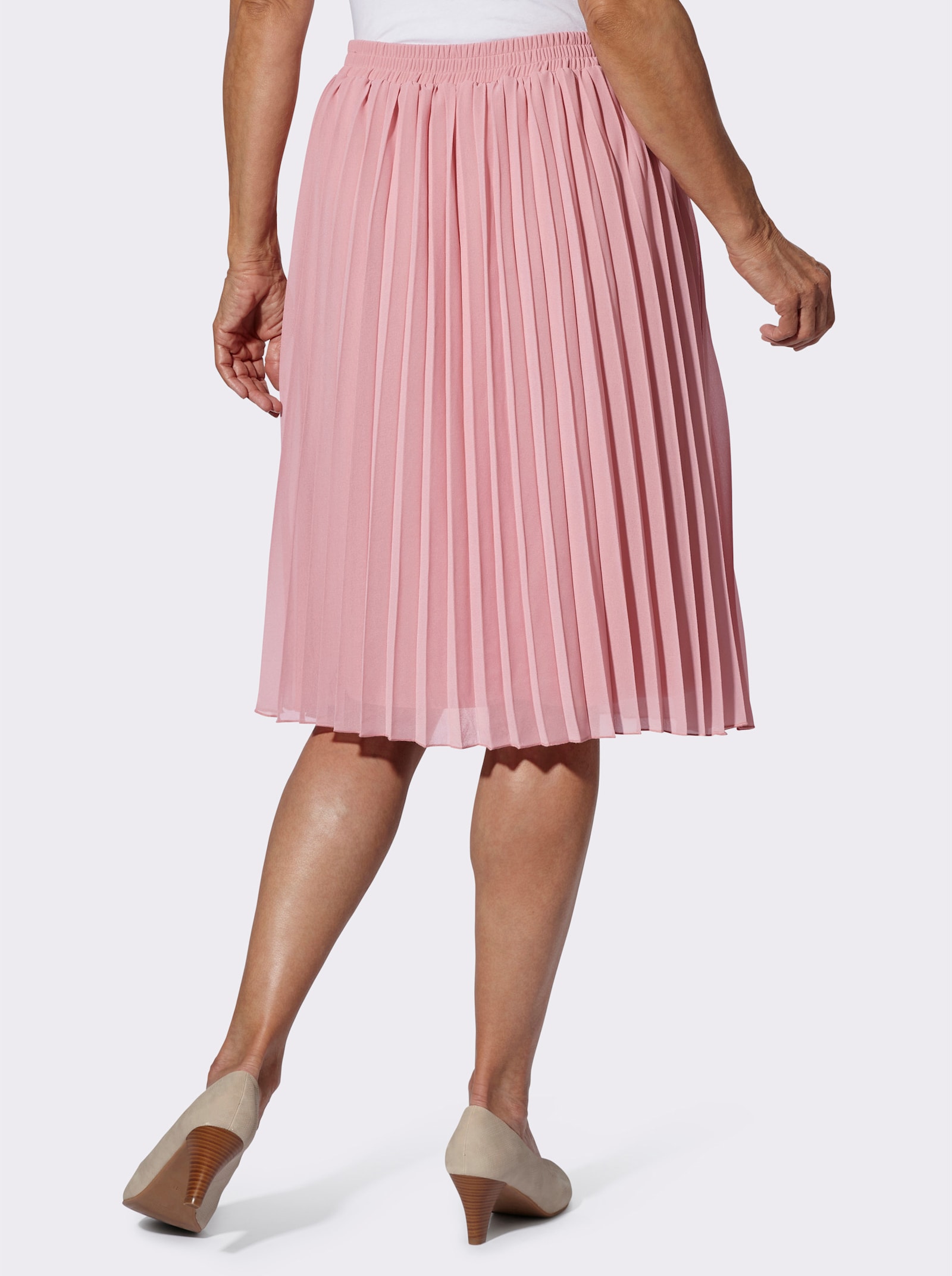 Plisseerock in weiter Form - hortensie