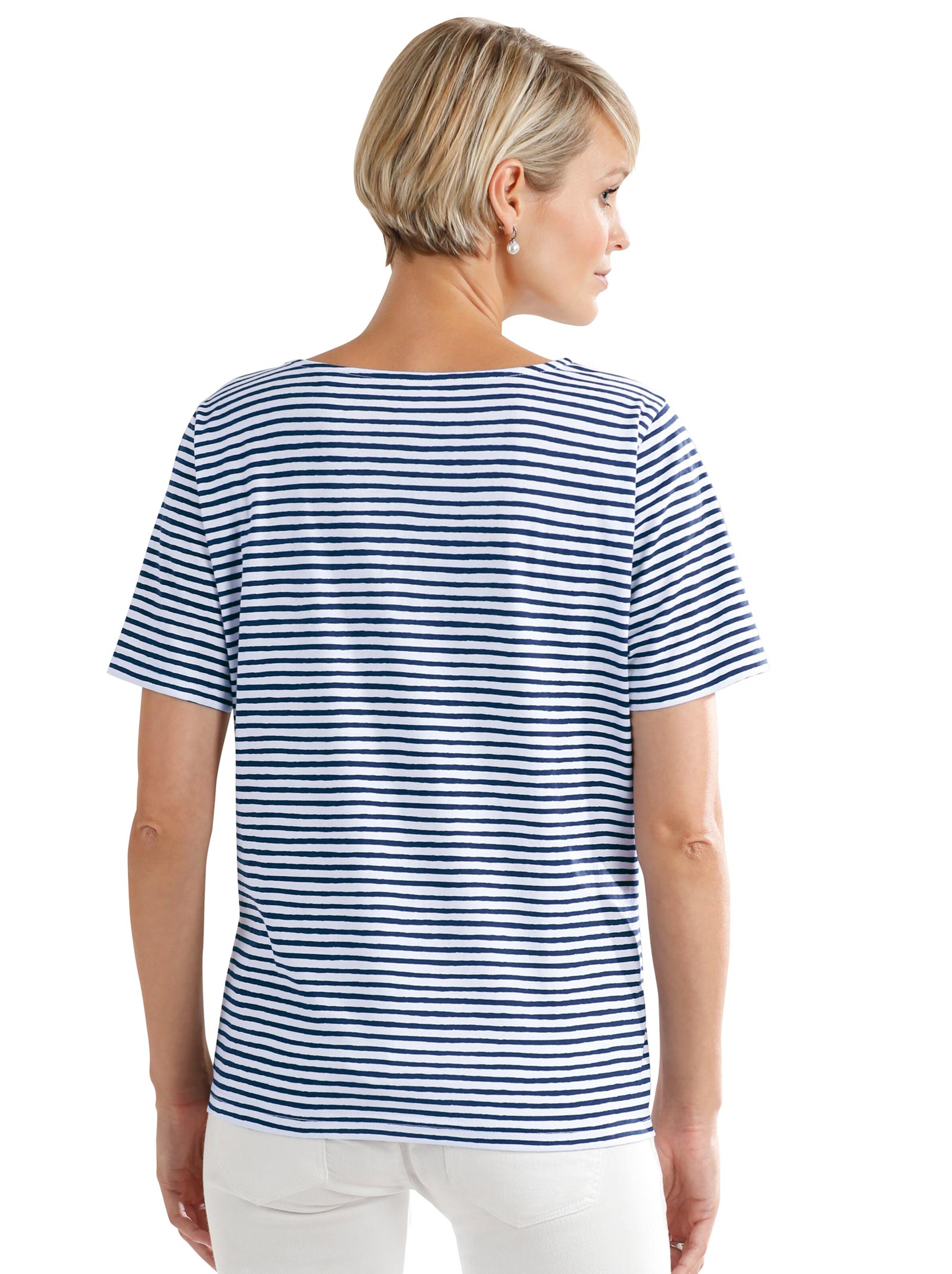 Shirt - marine-geringelt