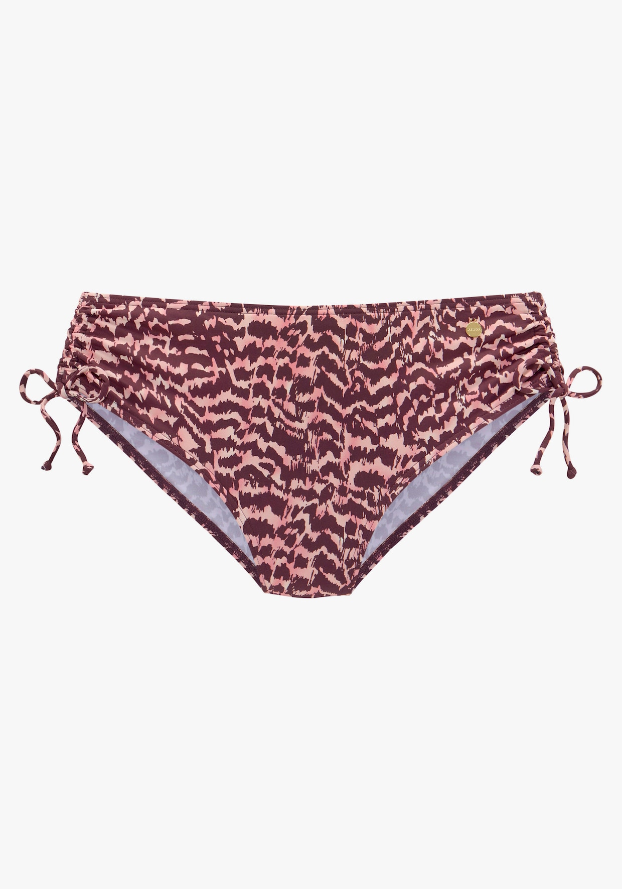 LASCANA Bas de maillot de bain - bordeaux imprimé