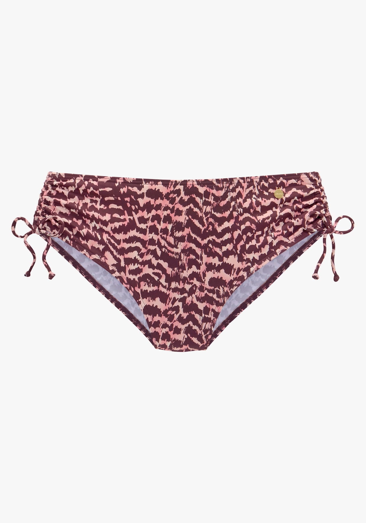 LASCANA Bikini-Hose - bordeaux bedruckt