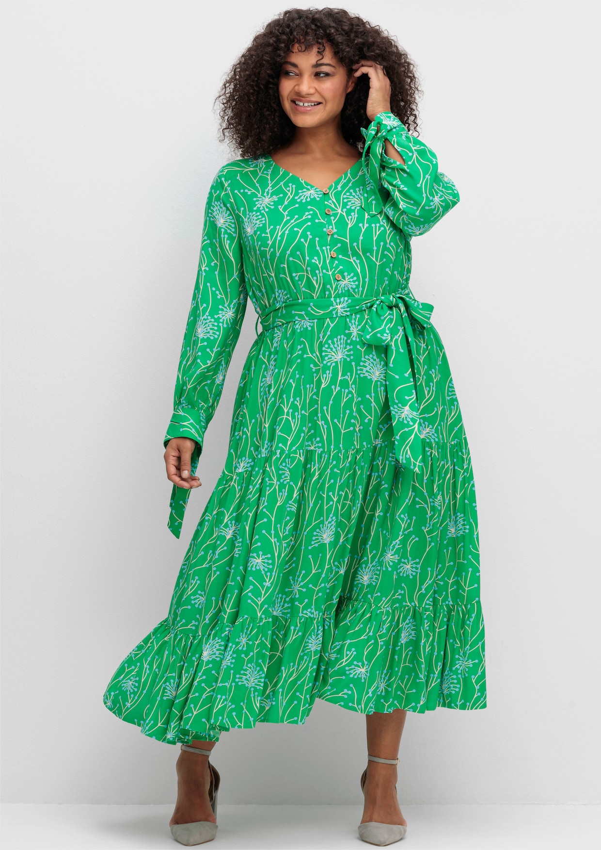 sheego by Joe Browns Maxikleid - grün
