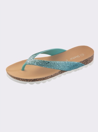 Badslippers - turquoise