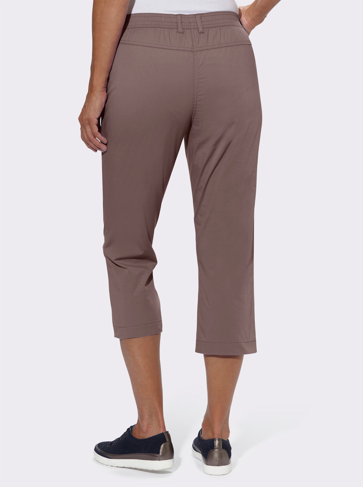 Capri-legging - donkertaupe