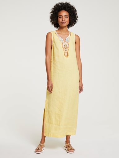 heine Robe en lin - citron